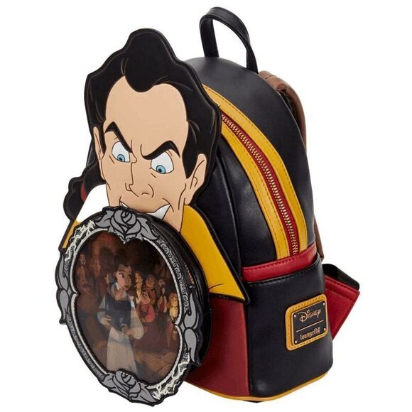 Loungefly Disney Beauty and the Beast Gaston Villains Scene Mini Backpack